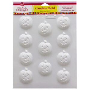 LorAnn Small Pumpkin - Jack-O-Lantern Candies Sheet Mold