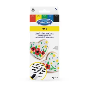 Satin Ice Food Color Markers - Primary Fine Tip