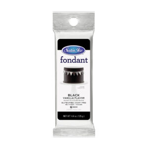 Satin Ice Black Fondant - 4.4oz Pack
