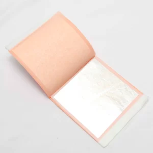24K Edible Silver Leaf Sheet - 4.3" x 4.3"