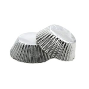 Silver Foil Baking Cupcake Liners - 50 Count