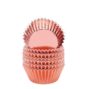 Rose Gold Foil Cupcake Liners - 45 Count
