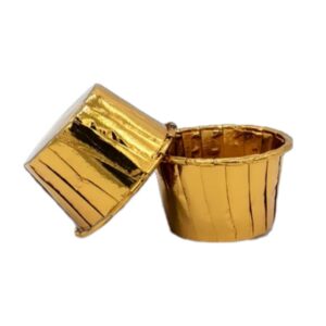 Gold Rolled Rim Foil Baking Cup