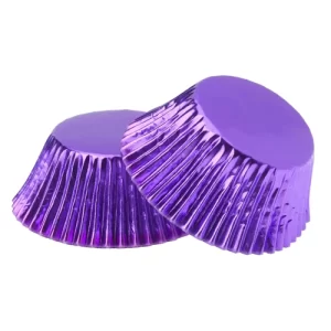 Purple Foil Baking Cupcake Liner - 24 Count