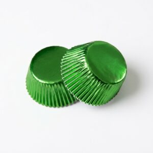 Green Foil Baking Cupcake Liners - 24 Count