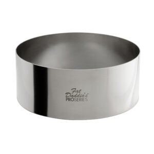 Fat Daddio's Stainless Steel Pastry Rings - 8" x 3"