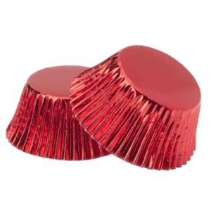 Red Foil Baking Cupcake Liner - 24 Count