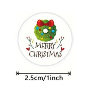 Christmas Sticker Self Adhesive 500 Count