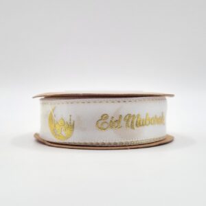 Eid Mubarak Satin Ribbon 10 Yards