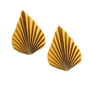 Folding Fan Cake Topper Gold 2 Pieces With Sticks Included