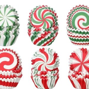 Festive Mini Cupcake Liners - 100 Count
