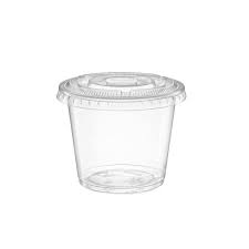 Clear Plastic Portion Cups with Lids 100pcs