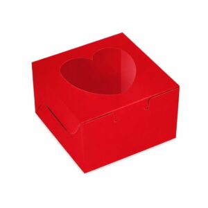 Red Dessert Heart Cutout Window Box