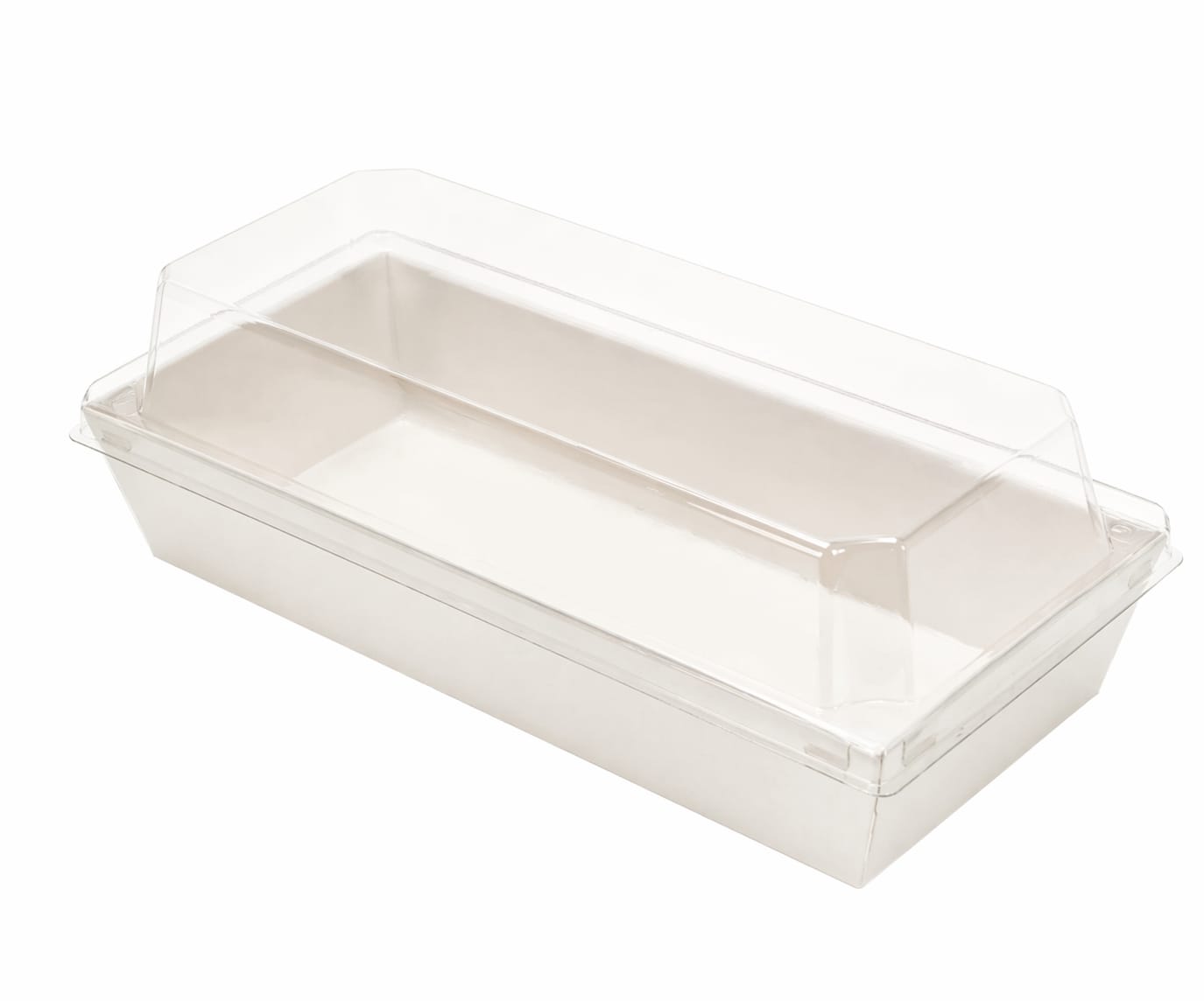 White Oblong Charcuterie Box With Lid