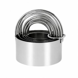 5 Piece Cookie Cutter Set With Ergonomic Handle