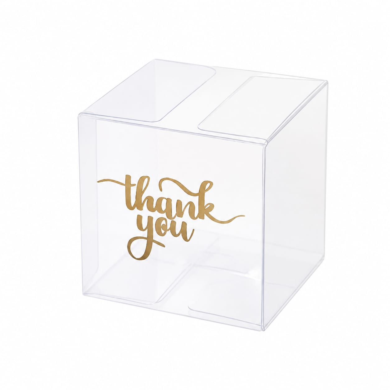 Clear Plastic Favor Box With Thank You 12 Count