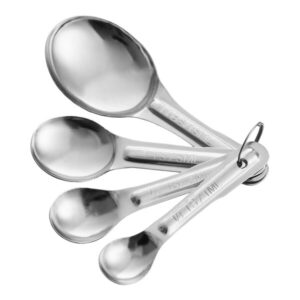 4 Piece Shallow Stainless Steel Measuring Spoon Set